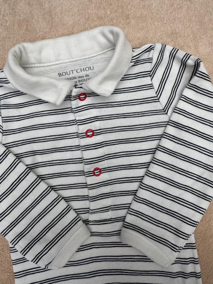 Body polo • bout chou • taille 6 mois - photo numéro 2