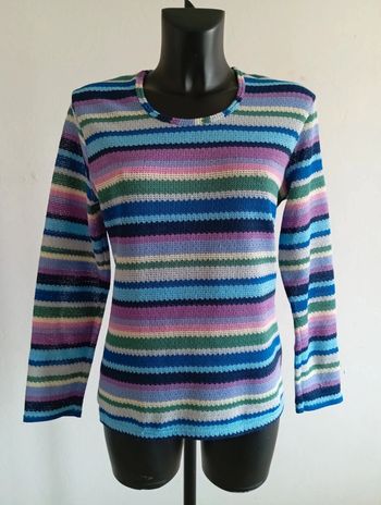 Pull léger multicolore