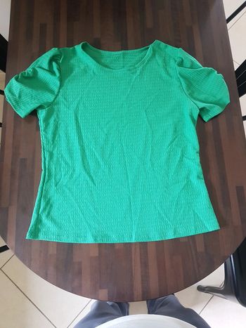 Haut peplum shein vert