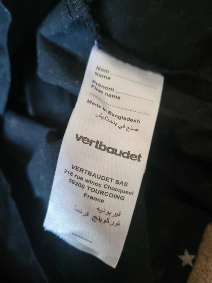 Blouse tee shirt Verbaudet taille XS / 34 coquette étoiles 100% coton - photo numéro 4