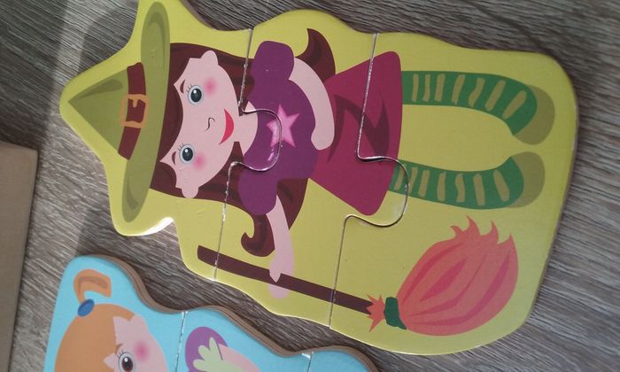 3 puzzles 3 pièces en bois - photo numéro 3