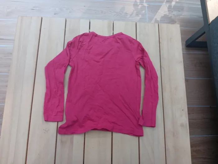 T shirt uni rose 6-7 ans - photo numéro 5