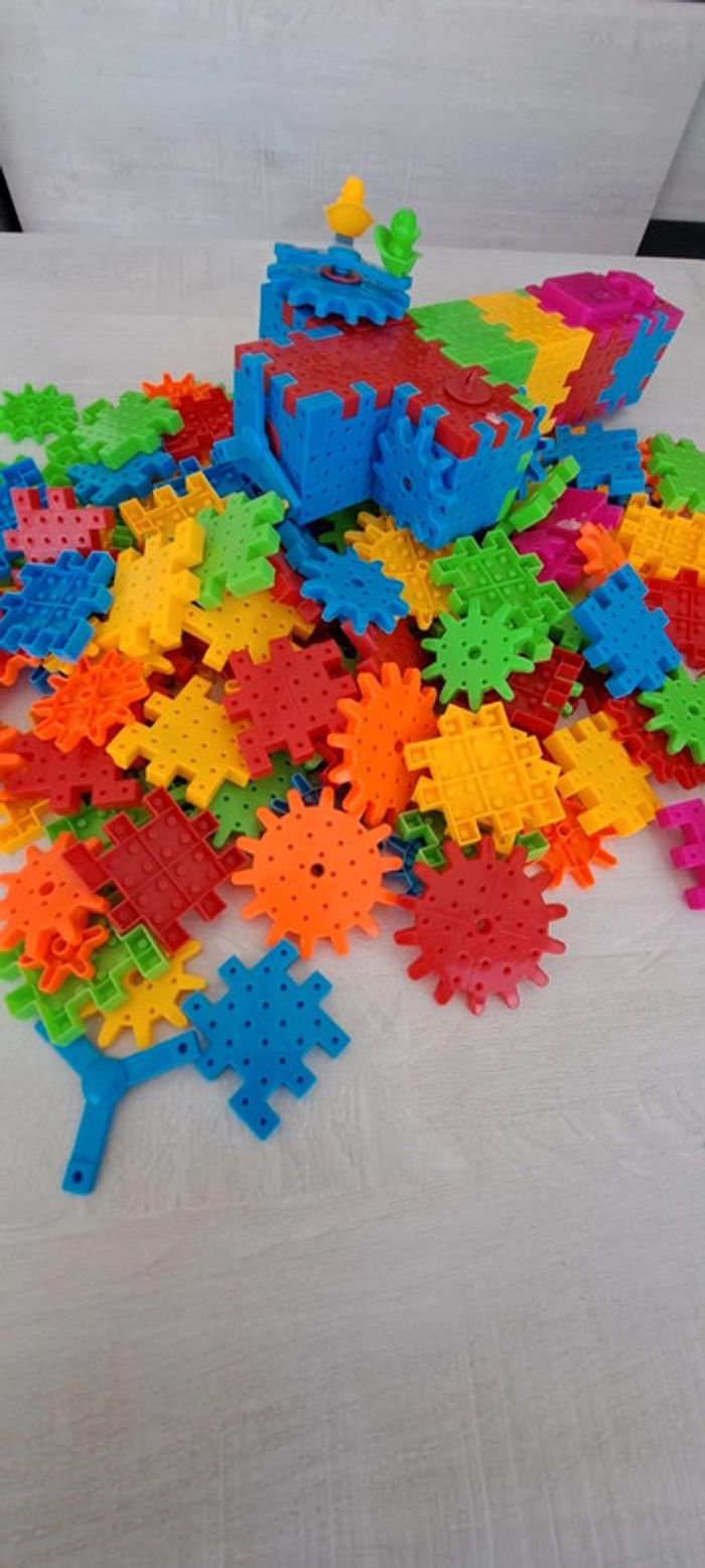 Lot 277 pièces construction engrenage - type Quercetti - photo numéro 3