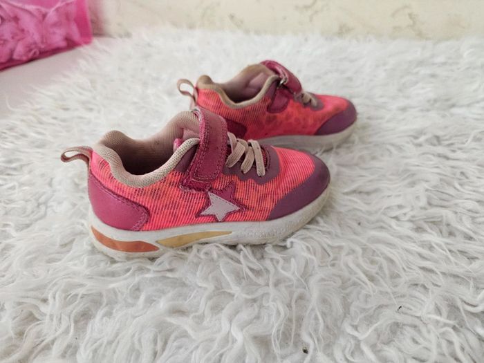 Baskets lumineuses rose taille 25 - photo numéro 9
