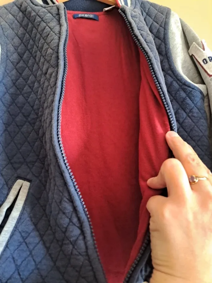 Prix mini Blouson chaud okaïdi 8 ans 1 manche avec fond tâche à l'arrière caché - photo numéro 4