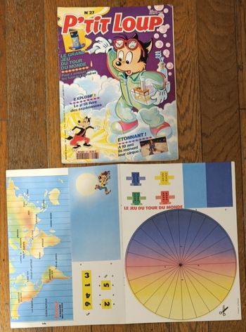 Ancien magazine P'tit Loup avec cadeau N°27 1991 vintage