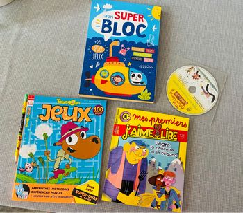 Lot livres lecture jeux activités bd