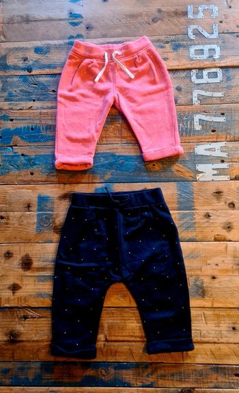 Lot de 2 joggings pour bebe fille