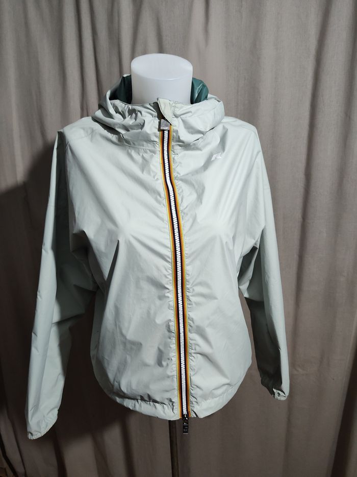 Veste k-way imperméable authentique pour femme, réversible