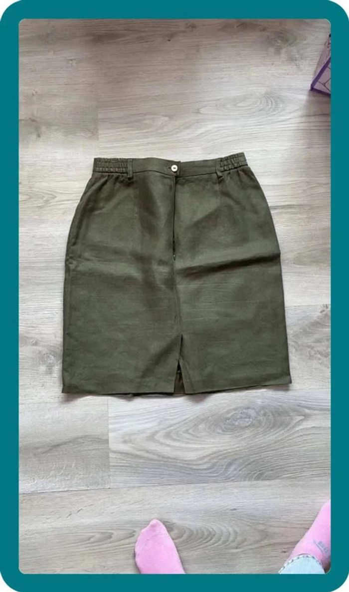 Jupe kaki