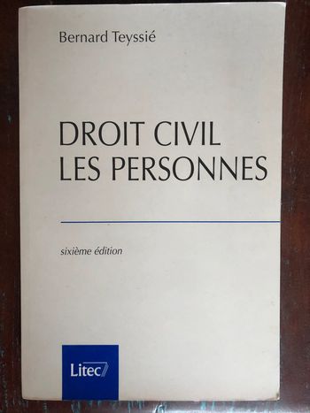 Livre de droit civil 6è édition