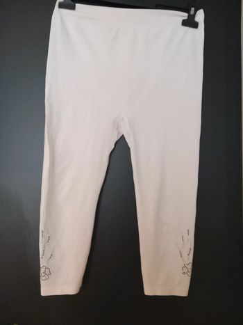 Leggings blanc taille unique