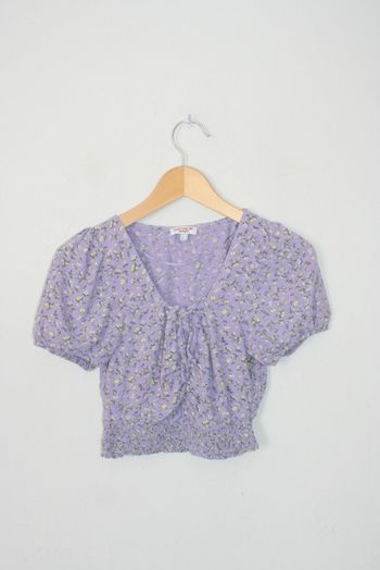 Haut court mauve Jennyfer taille S