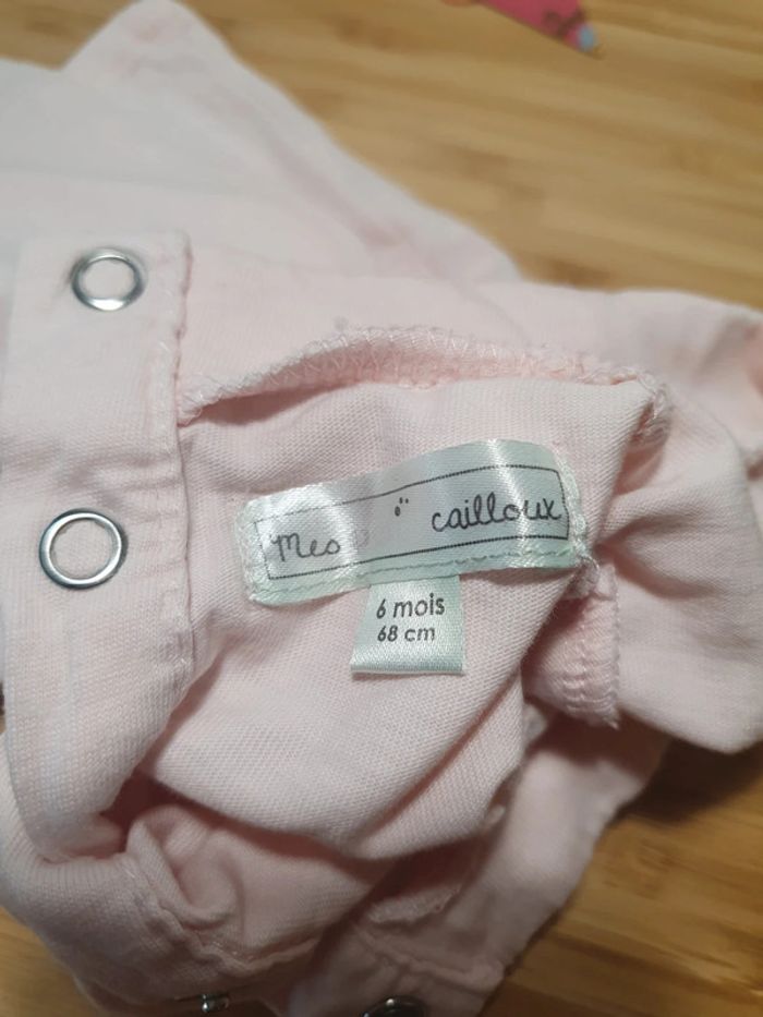 T-shirt manches longues col roulé Mes Petits Cailloux 6 mois 68 cm - photo numéro 5