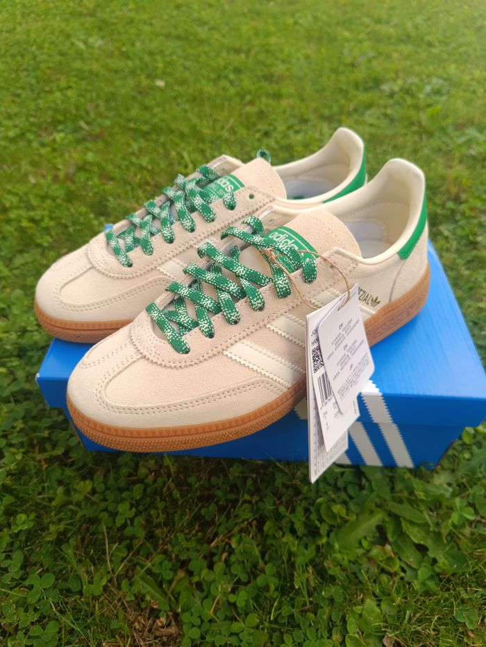 adidas handball spezial unisex white & cream white & green - 36 - photo numéro 9