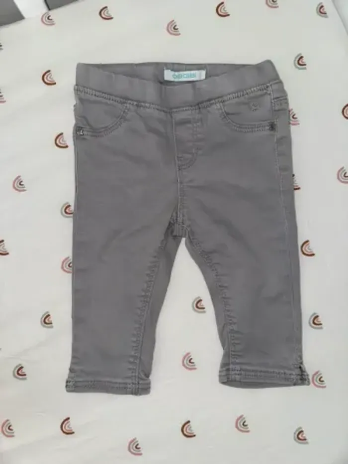 Pantalon jeans gris