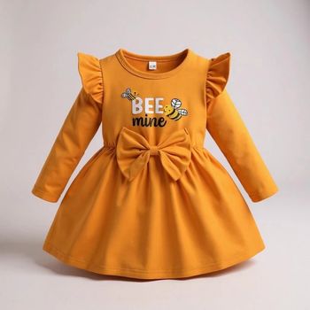 Robe motif abeille *Taille 24 mois .