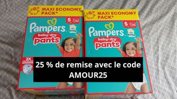 2 maxi pack Pampers pants taille 5 neuf