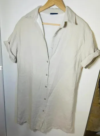 Robe chemise en gaz de coton taille 40