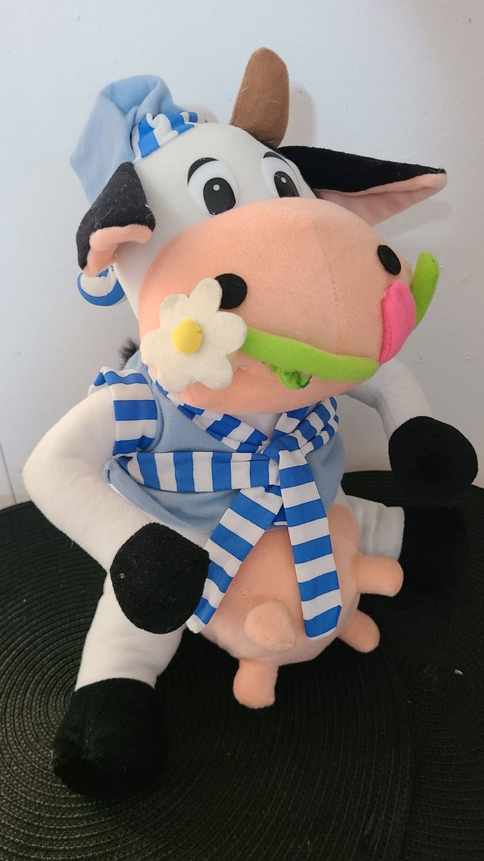 Peluche vache rigolote Marguerite Tommy Toys