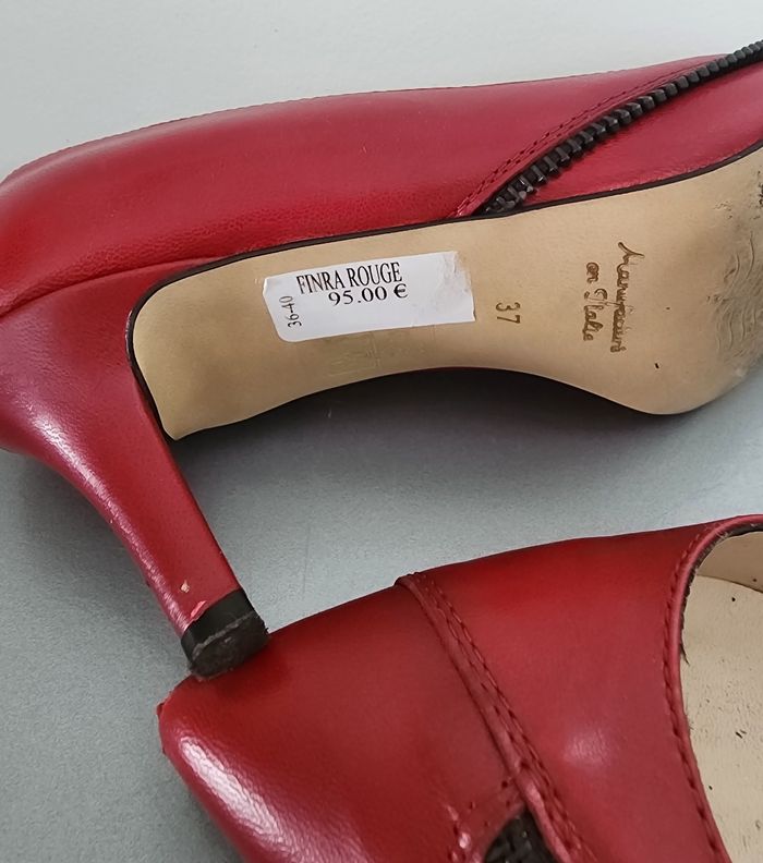 Escarpins rouges, San Marina, pointure 37 - photo numéro 4