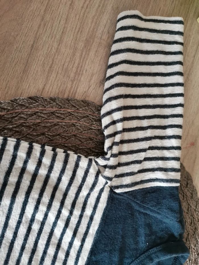 T-shirt manches longues 12 mois tape à l'œil marin - photo numéro 4