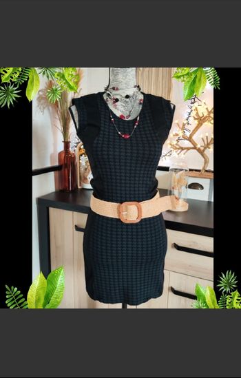 Magnifique robe motif pied de poule