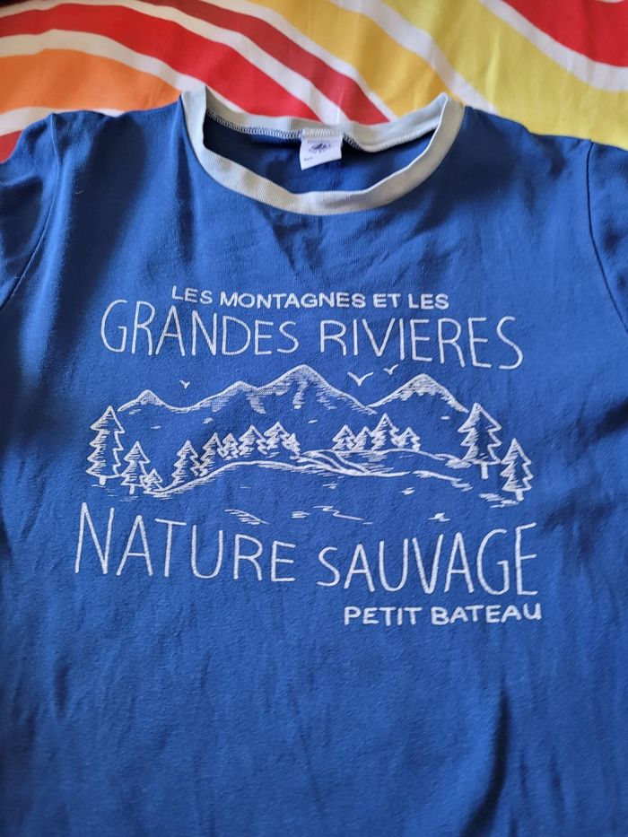 t-shirt Mlongue petit bateau 10ans (2e) - photo numéro 2