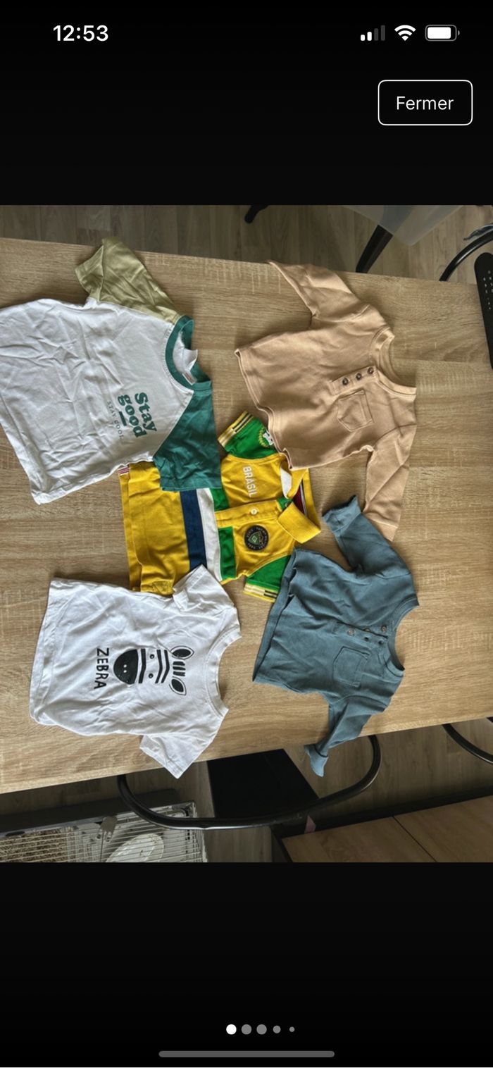 Lot de t-shirt bébé garçon