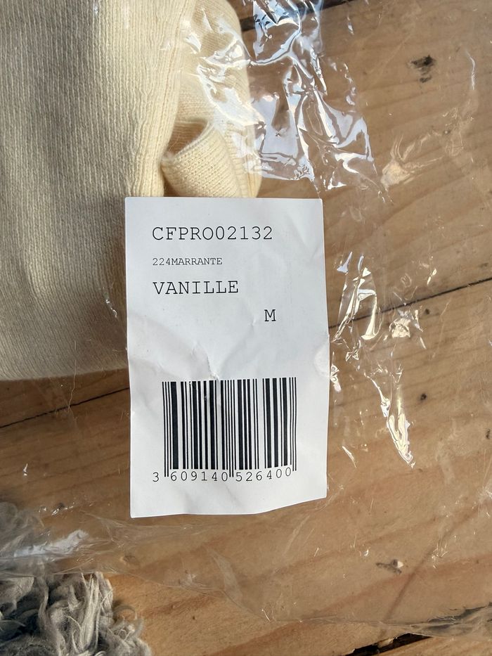 Robe Claudie Pierlot Écru Asymétrique Col Bardot – Neuve T.38 - photo numéro 4