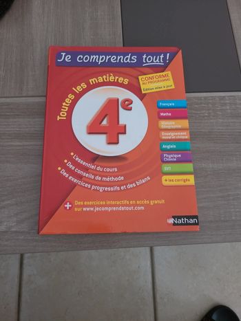 Je comprends tout 4ème
