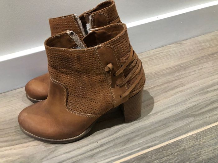 Bottines camel italienne - photo numéro 3