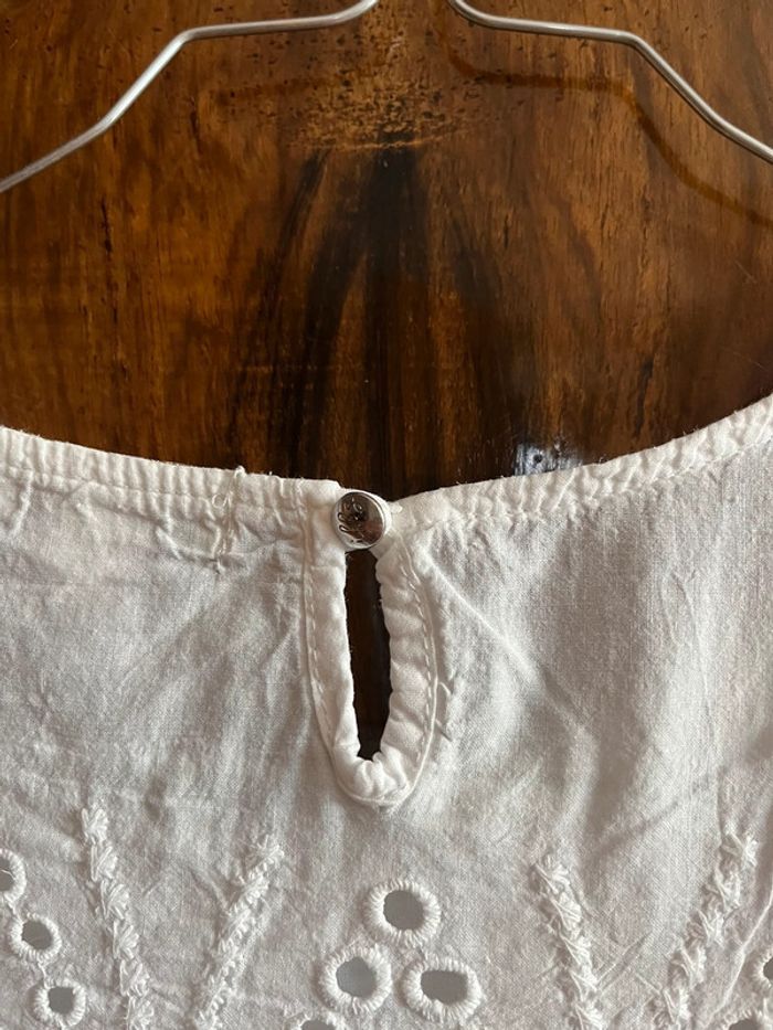 Blouse manches courtes broderie anglaise XS IKKS - photo numéro 6