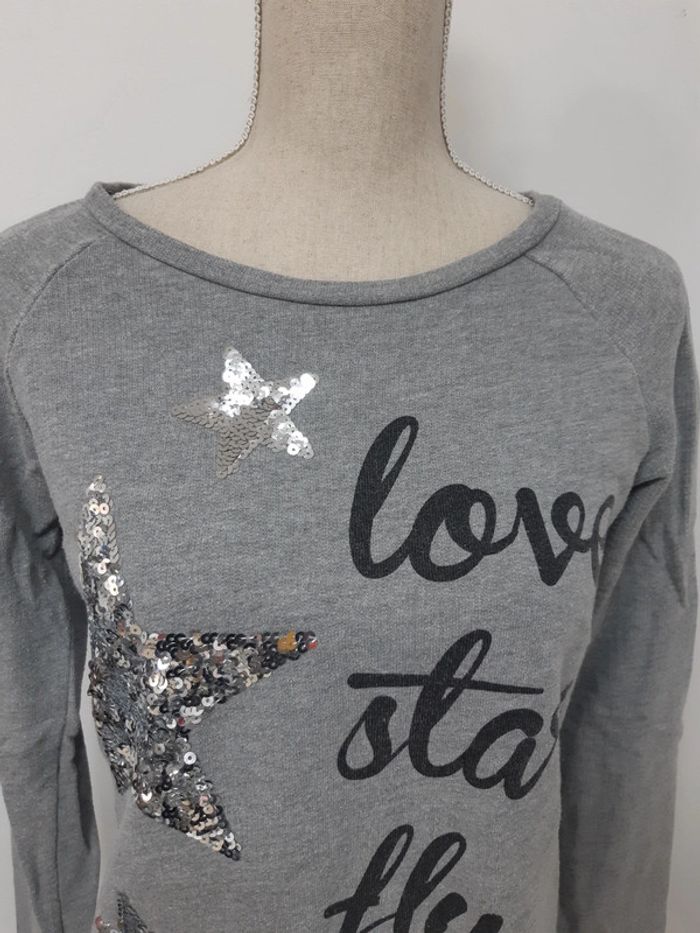 Pull gris étoiles - photo numéro 2