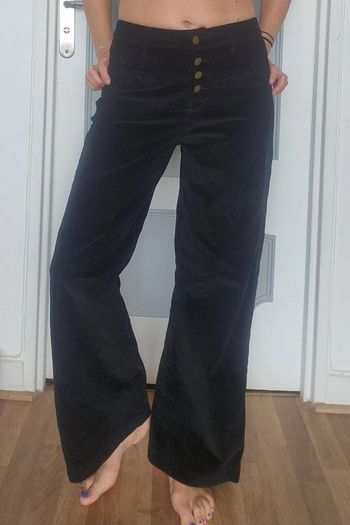 Pantalon large en velours oraije taille 36