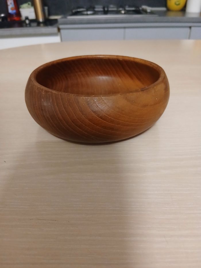 Vide poche en teck fabique en thailande 13x13cm - photo numéro 7