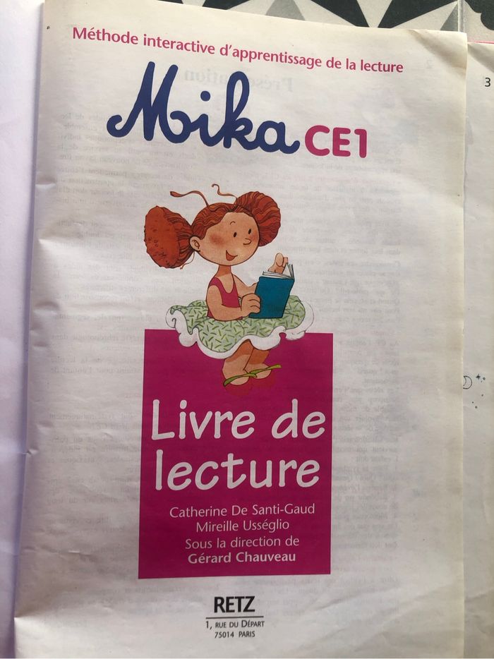 Mika CE1 livre de lecture Retz - photo numéro 2