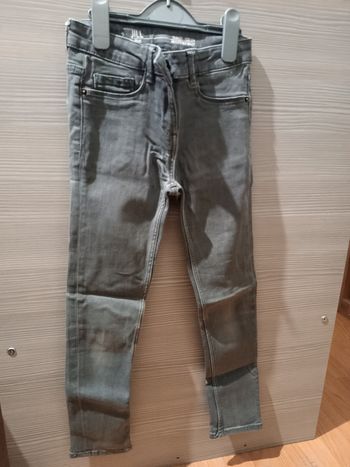 Jean gris coupe droite