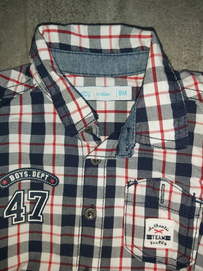 Chemise 6 mois garçon comme neuve - photo numéro 2