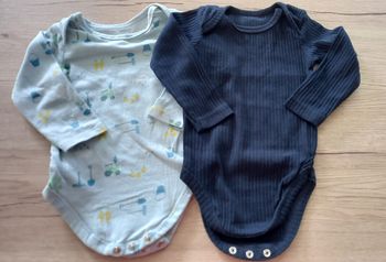 Lot de 2 bodies 6 mois