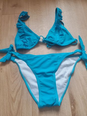 Bikini maillot de bain bleu taille 36