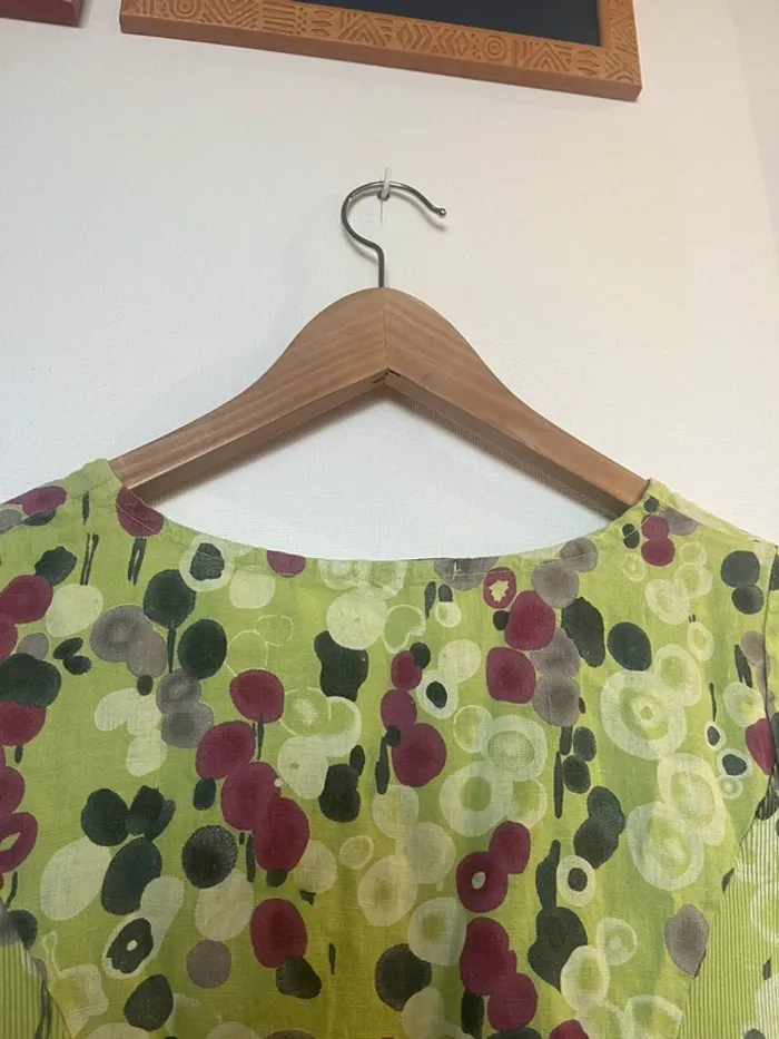 Robe verte à motifs - photo numéro 4