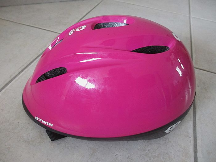 Casque vélo enfant Btwin fuchsia KH 300 - 52-56 cm - photo numéro 3
