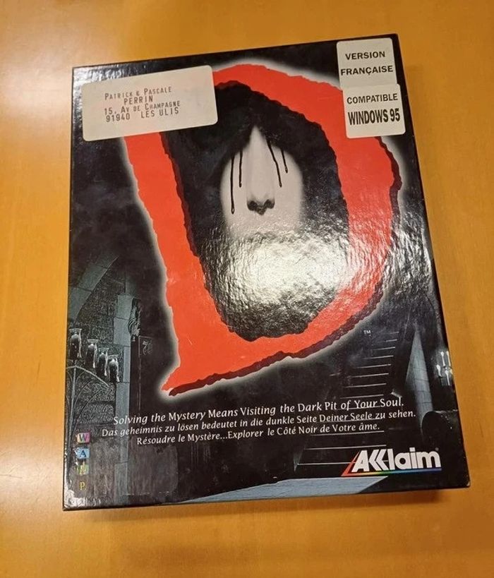 Jeu PC en boîte carton D (1995)
