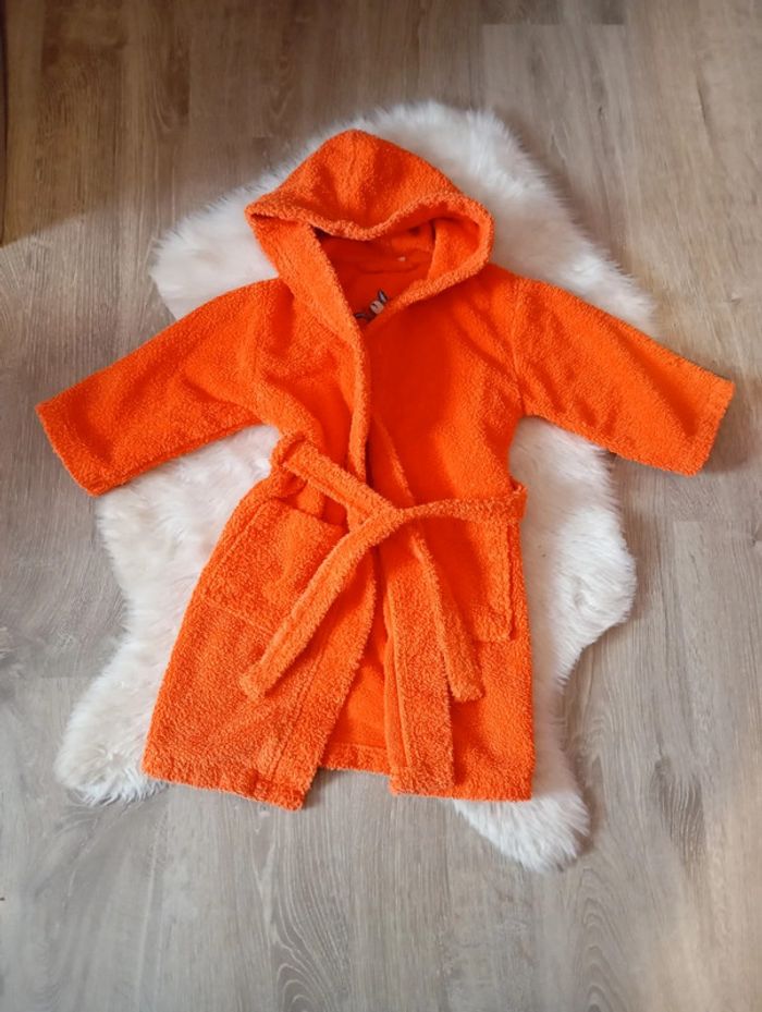 Peignoirs sortie de bain mixte 3/5 ans orange