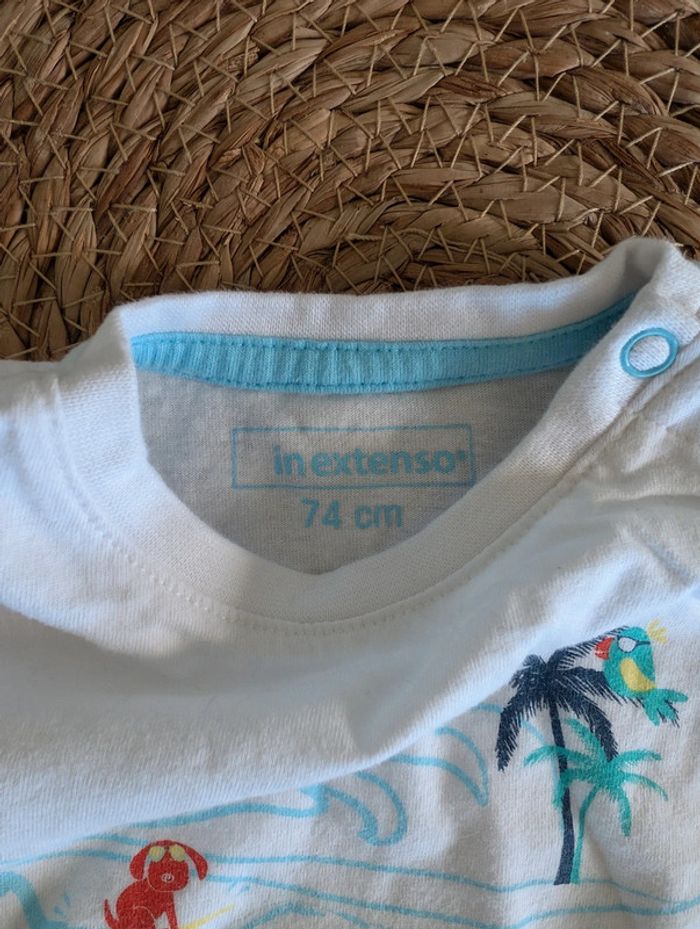 Tee-shirt garçon 9 mois excellent état - photo numéro 2