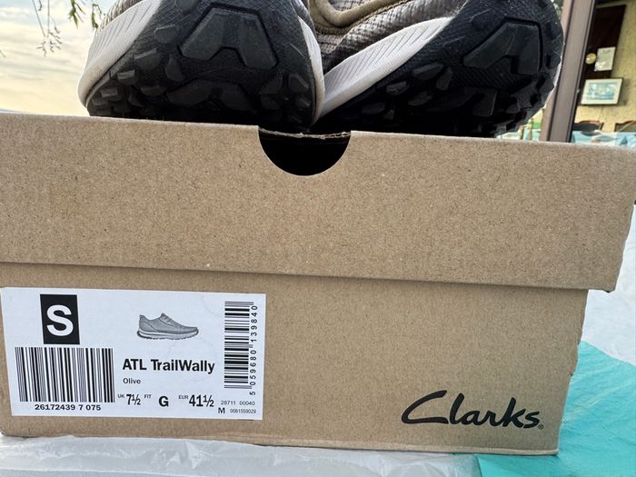 Chaussures Clarks ATL Trail Wally Sneakers, Olive, 41.5 - photo numéro 3