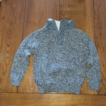 Pull col montant en grosse maille