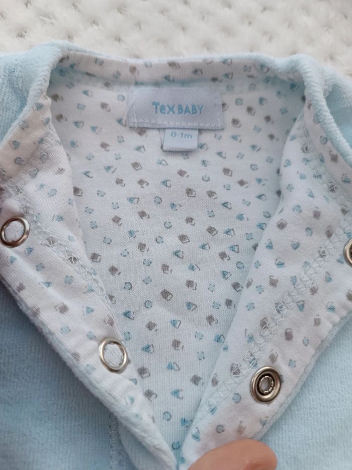 🔸Veste Gilet Doux Bleu Garçon - Tex Baby Naissance🔸 - photo numéro 8