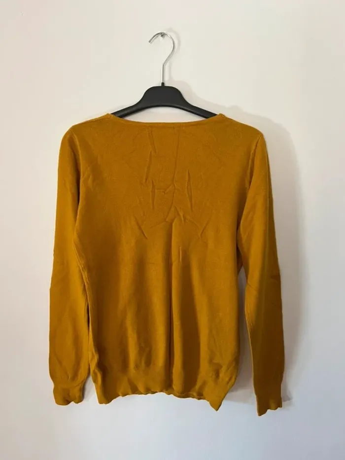 Pull moutarde - Taille S/M - photo numéro 4
